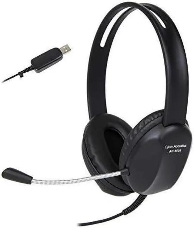 Alt view image 3 of 11 - Cyber Acoustics Ac-4006 Usb Stereo Headset