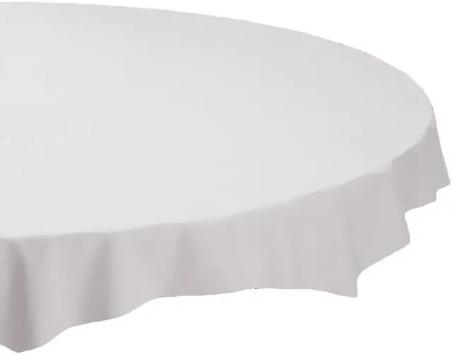 Alt view image 5 of 6 - HOFFMASTER 112010 Table Cover,Plastic,82 In.,White,PK12