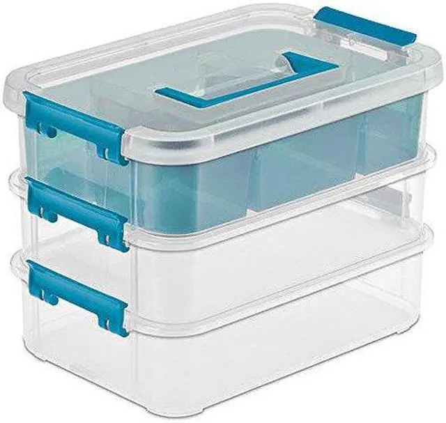 Alt view image 2 of 5 - 14138606 Stack & Carry 3-Layer Handle Box With Tray - Quantity 1