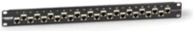 Alt view image 4 of 7 - Black Box C6AFP70S-24 CAT6A Staggered Feed-Through Patch Panel - 1U, Shielded, 24-Port