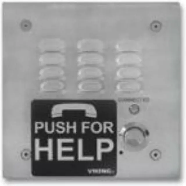 Main image of Viking - E-1600-30-IPEWP - VoIP ADA Compliant Stainless Steel Emergency Phone with Dialer and Voice Announcer Flush
