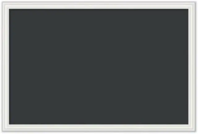 Main image of Magnetic Chalkboard, 30 x 20 Inches, White D?cor Frame UBR2073U0001