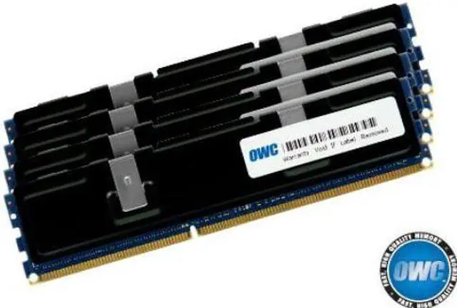 Alt view image 5 of 6 - OWC 64GB ( 4x16GB ) PC3-10600 DDR3 ECC 1333MHz SDRAM DIMM 240 Pin Memory Upgrade kit For MacPro 'Nehalem'& Westmere' models.Perfect For the Mac Pro 8-core and Quad-core Xeon systems.OWC1333D3X9M064