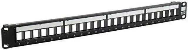 Main image of HUBBELL HPJ24 UDX-Series Shielded Patch Panel 24 Port 1 Rack Units 1.75in. H