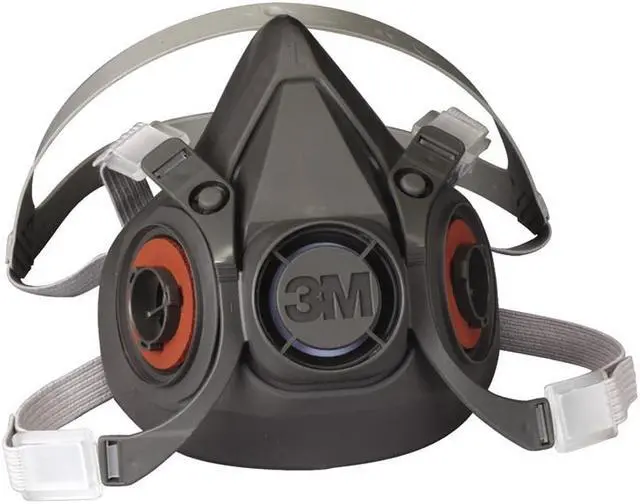 Alt view image 8 of 9 - 3M 7026 Reusable Half Face Mask Respirator, Medium, 6200