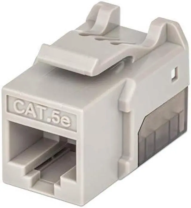 Alt view image 2 of 6 - Intellinet Network Solutions 772266 FastPunch CAT-5E UTP Keystone Jack (Gray)