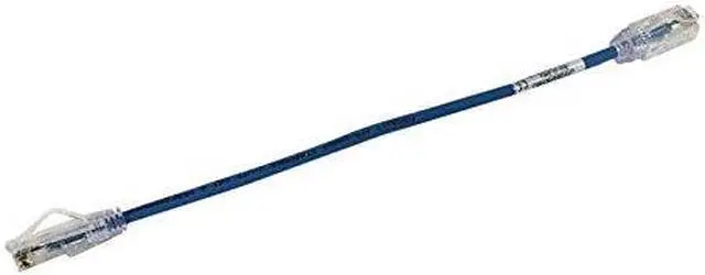Alt view image 3 of 7 - Panduit UTP28SP8INBU 8 in. Cat 6 Blue Network Ethernet Cable
