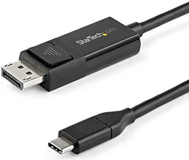 Alt view image 2 of 4 - StarTech.com 6.6 ft. (2 m) USB C to DisplayPort 1.2 Cable - Bidirectional - 4K 60Hz - Thunderbolt 3 - USB Type C Adapter Cable (CDP2DP2MBD)