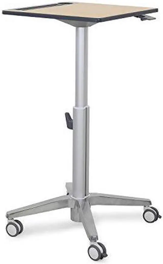 Main image of Ergotron 29"-45" Adjustable Desk, Maple/Silver, 24811F13