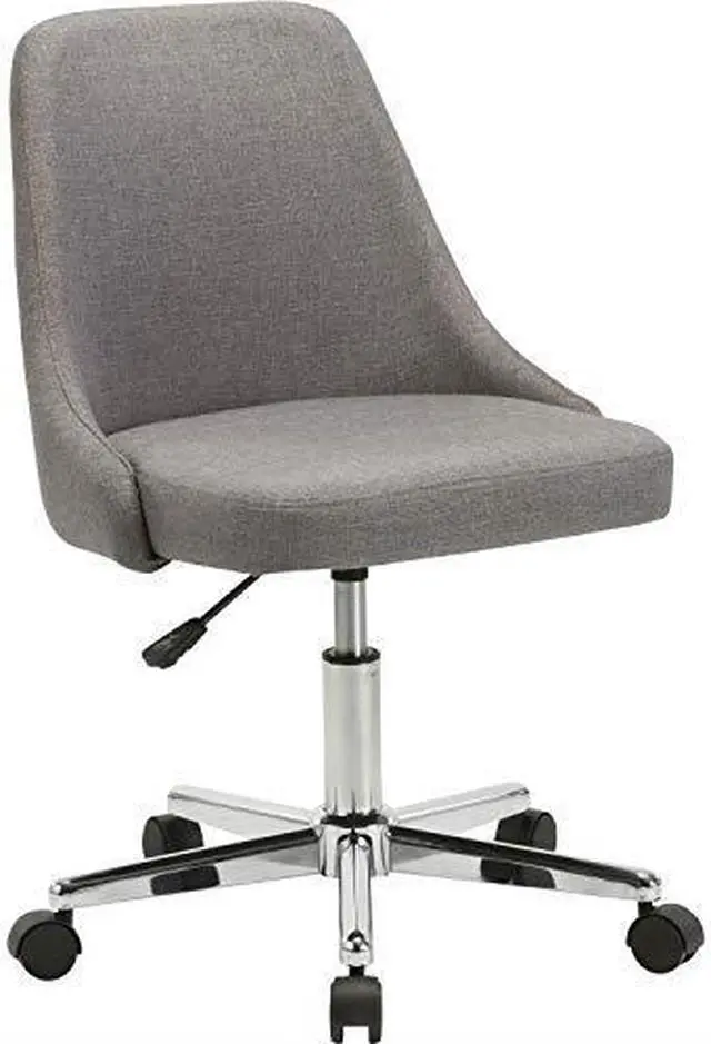 Main image of Lorell LLR68571 22.5 x 24.4 x 31.5 in. Resi Gray Fabric Armless Low Back Chair, Gray