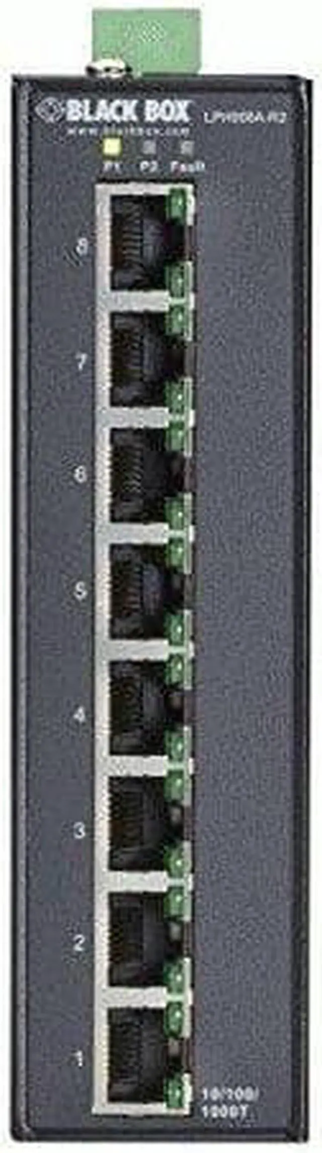 Alt view image 7 of 12 - Black Box Network Services LPH008A-R2 Hardened Gigabit Poe Plus Switch, 8-Port