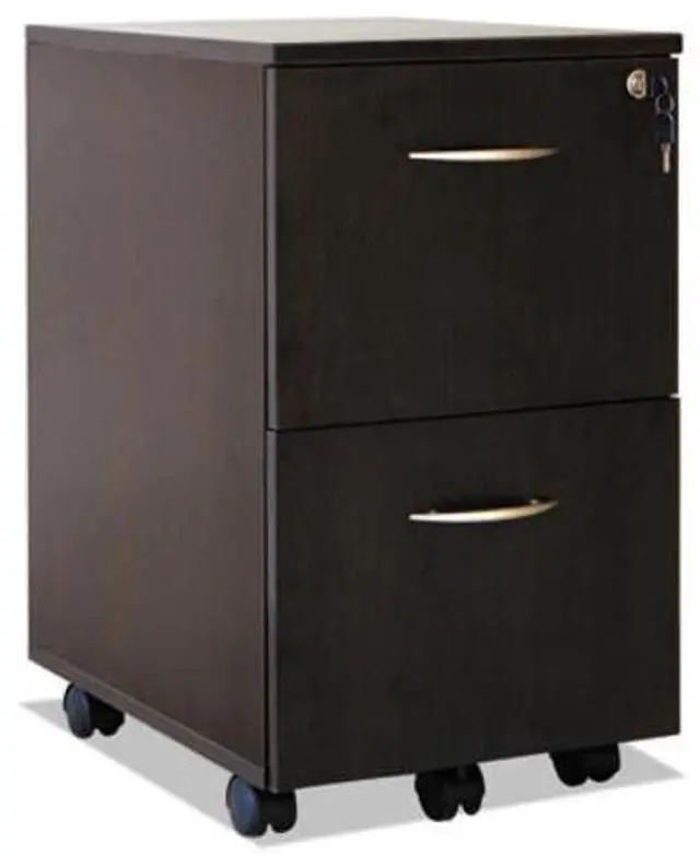 Main image of Alera VA582816ES Valencia Series Mobile File / File Pedestal, 26.63" x 15.38" x 20.00", Espresso