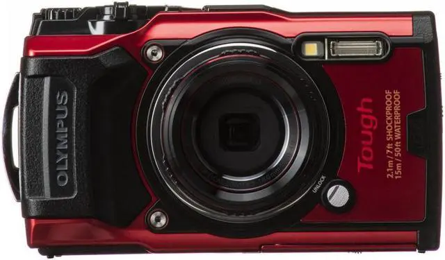 Alt view image 18 of 18 - Olympus Tough TG-6 Waterproof Camera, Red