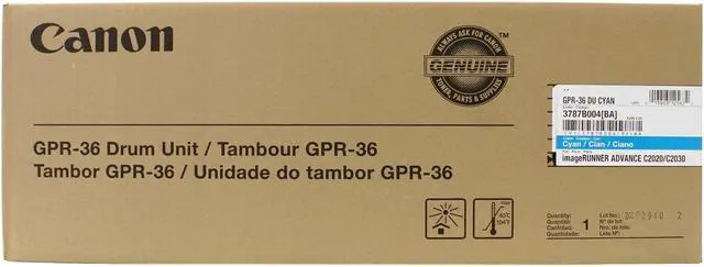 Alt view image 5 of 5 - Canon 3787B004BA Gpr-36 Cyan Drum For Use In Imagerunner Advance C2020 C2030 C2225 C2231
