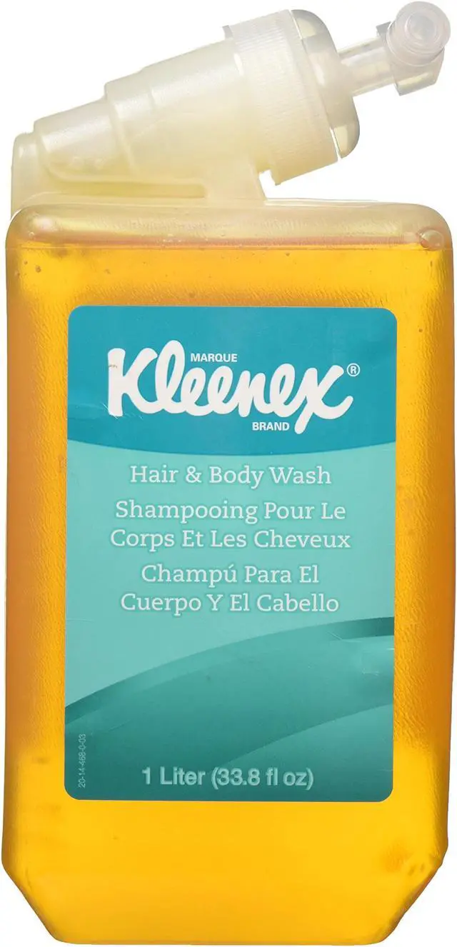 Alt view image 3 of 3 - Kimberly Clark KCC91557 1 Ltr Bottle Kleenex Hair Amp Citrus Floral Body Wash