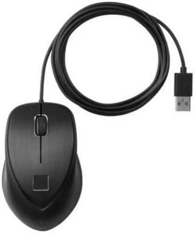 Alt view image 9 of 18 - HP USB Fingerprint Mouse Wired Mouse