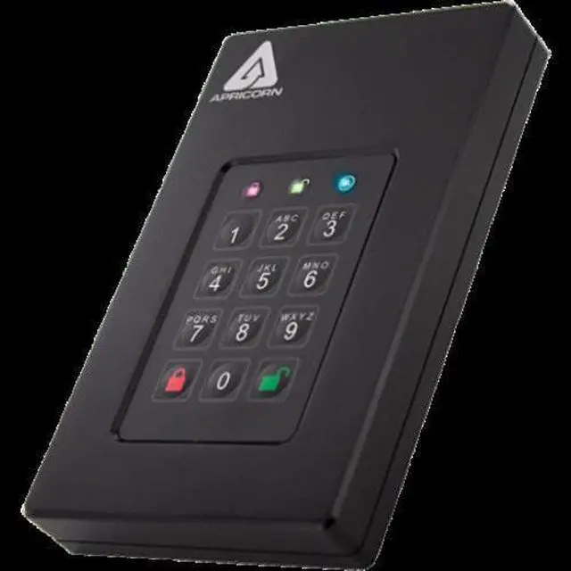 Alt view image 6 of 20 - Apricorn Aegis Fortress 512 GB Solid State Drive External USB 3.0 AFL3S500