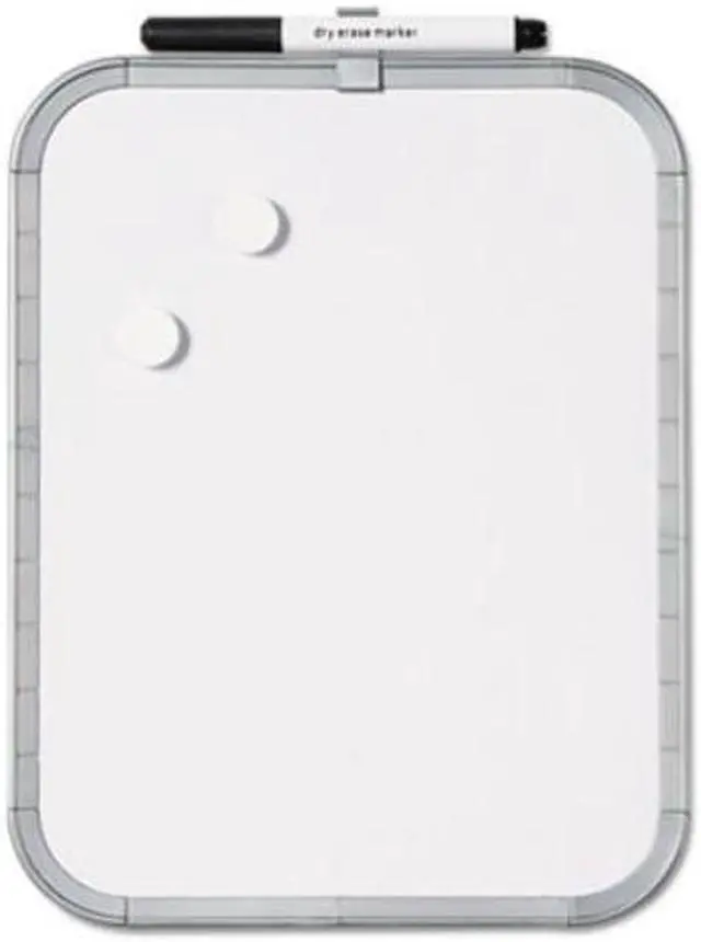 Main image of Mastervision CLK030203 Magnetic Dry Erase Board, 14.00" x 11.00", White Plastic Frame