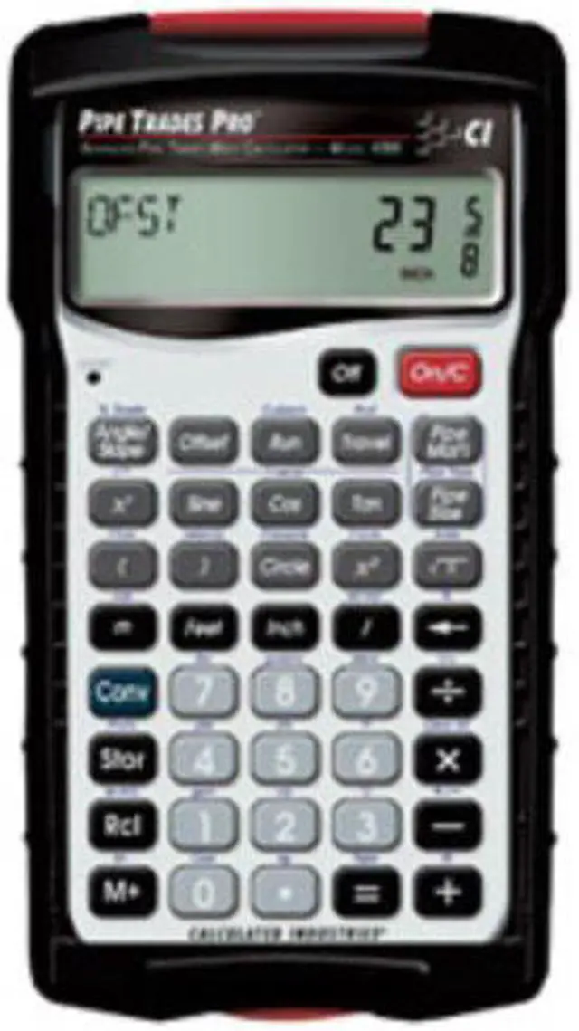 Alt view image 5 of 12 - Construction Calculator,PipeTrades CALCULATED INDUSTRIES 4095