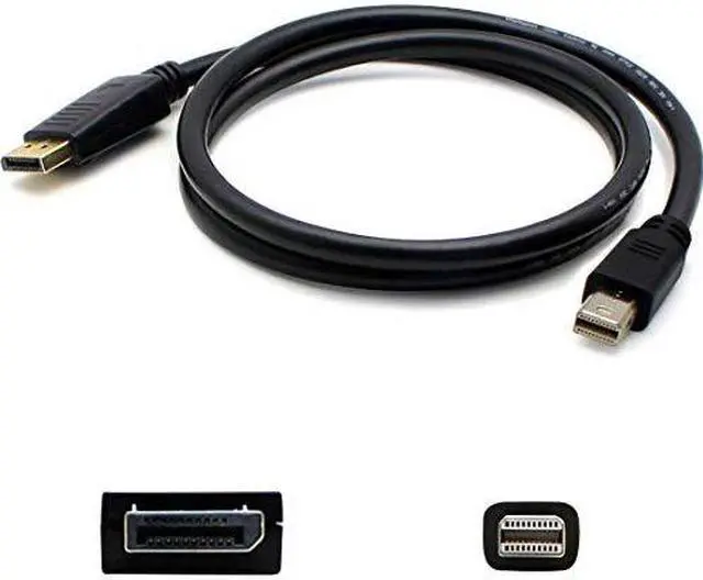 Alt view image 2 of 9 - 5Pk 6Ft Mini-Displayport 1.1 Male To Displayport 1.2 Male Black Cables For Resolution Up To 3840X2160 (4K Uhd)