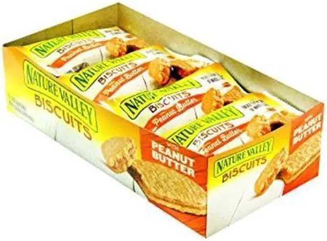 Alt view image 2 of 3 - Nature Valley SN47878 Flavored Biscuits, Peanut Butter, Honey - Box - 1.35 oz. - 16 / Box