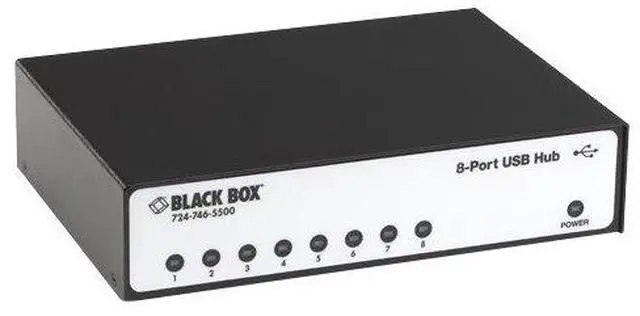 Main image of BlackBox Network Services IC1023A 8port Usb Hub Rs232 Perp