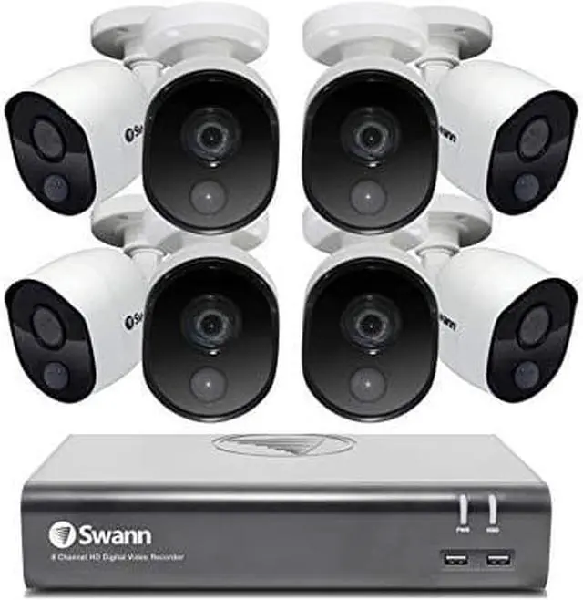 Alt view image 2 of 7 - Swann - SWDVK-845808V-US - Swann SWDVK-845808V-US 8-Channel 1080p 1TB DVR with 8 Cameras & Google Assistant