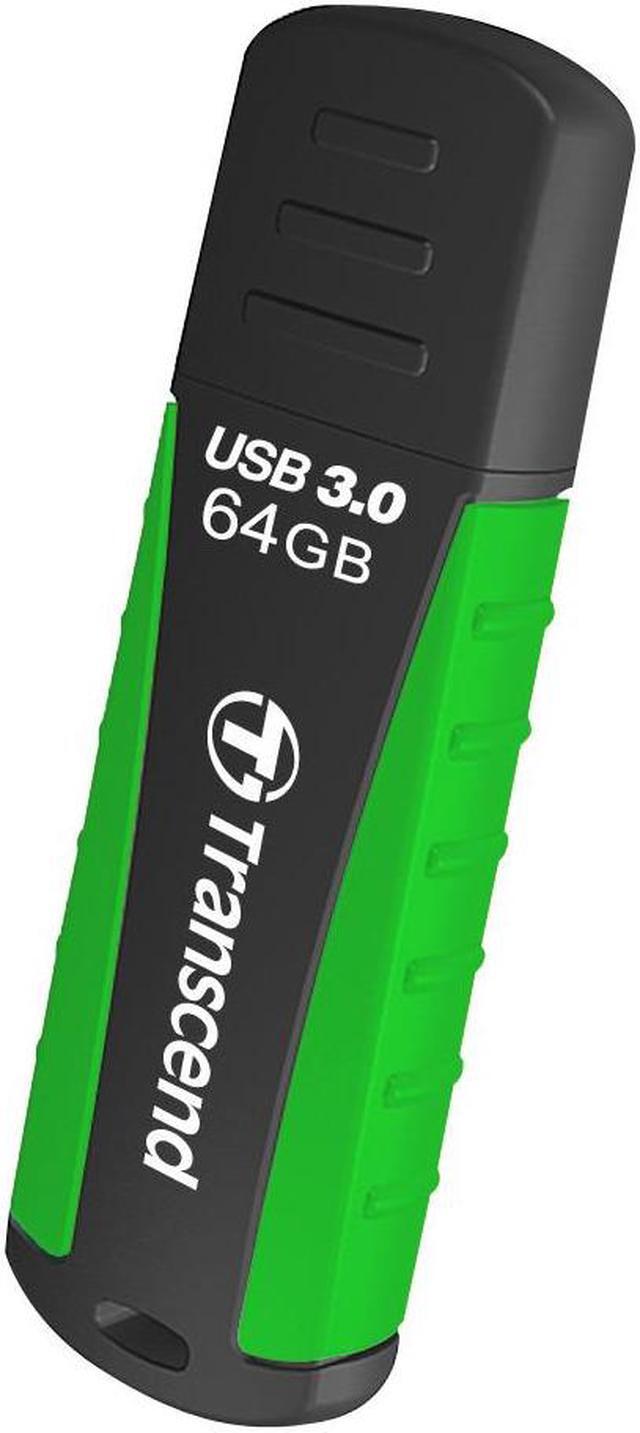 Alt view image 2 of 15 - Transcend JetFlash 810 64 GB USB 3.0 Flash Drive - Black, Green
