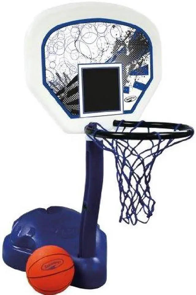 Main image of SwimWays Poolside Basketball Hoop Pool Water Game Set with Ball | 12265