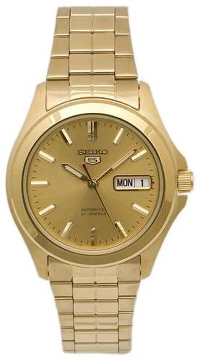 Main image of Seiko 5 All Gold-plated Stainless Steel Mens Watch SNKK98