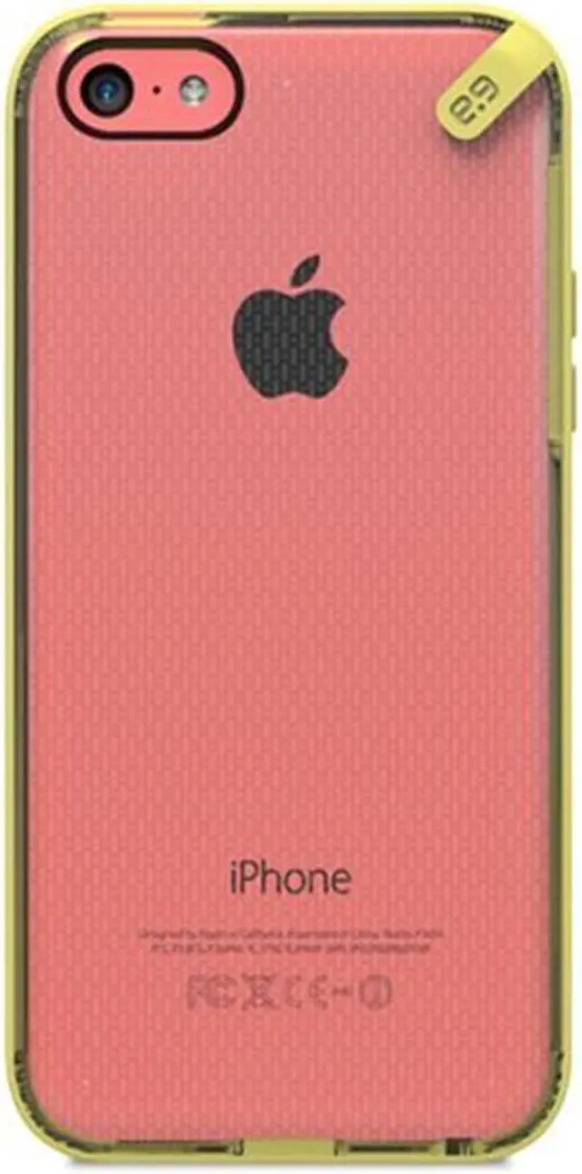 Alt view image 4 of 5 - PureGear Slim Shell Protective Cell Phone Case - Yellow - iPhone 5C