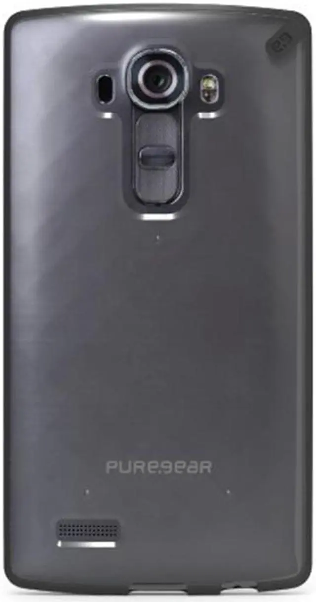 Main image of PureGear Slim Shell Protective Cell Phone Case - Black/Clear - LG G4