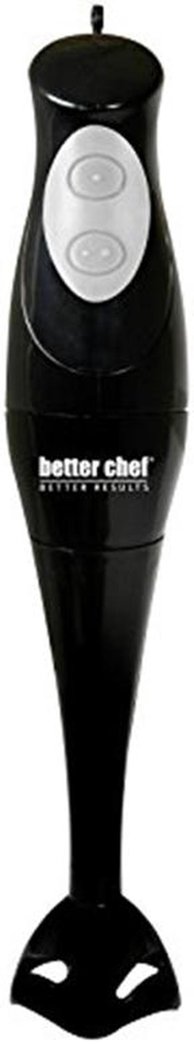 Better Chef DualPro 2-Speed Black Handheld Immersion Blender with