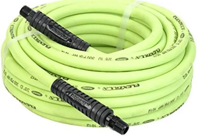 Main image of Legacy HFZ3850YW3 Flexzilla 3/8" x 50 Lightweight Heavy Duty ZillaGreen Air Hose (3/8" MNPT ends)
