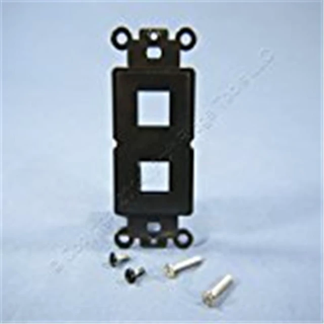Main image of Cooper Wiring Devices 5522-5EBK Decora-Style Mounting Strap with 2 Ports - Black