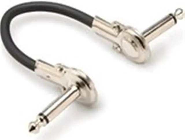 Alt view image 3 of 14 - HOSA IRG-100.5 Low Profile Guitar Pedal Pancake Patch Jumper Cable 1/4" - 6"