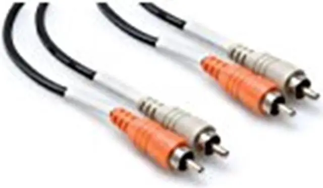 Alt view image 2 of 15 - Hosa CRA-202 Standard Nickel-Plated Dual RCA Male to RCA Male Connectors