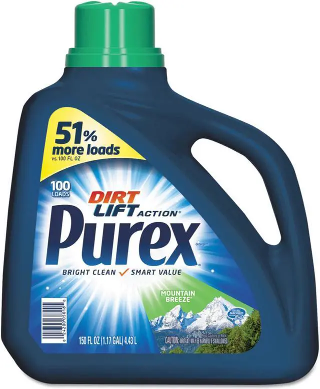 Alt view image 3 of 13 - Purex Concentrate Liquid Laundry Detergent Mountain Breeze 5 gal. Pail 06354