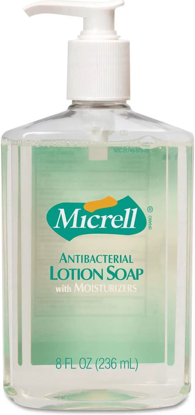 Main image of Antibacterial Lotion Soap, 12oz Pump Bottle, PK12 GOJO 9759-12