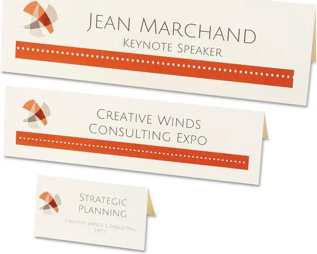 Alt view image 4 of 11 - Avery Small Place Cards, Matte, Two-Sided Printing, 1-7/16" x 3-3/4", 150 Cards (5011)