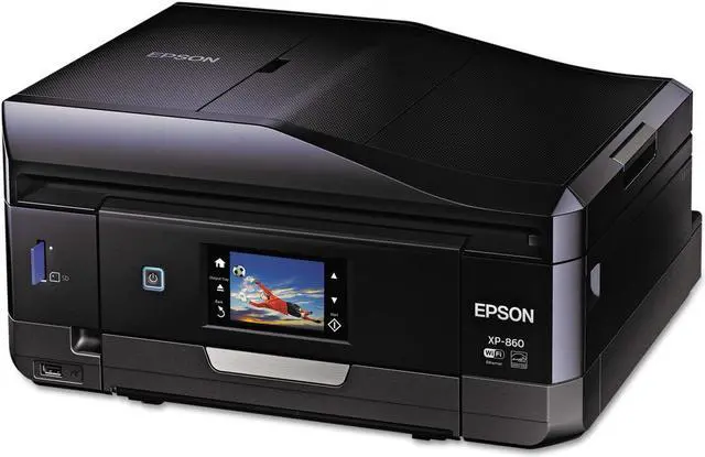 Alt view image 8 of 12 - Epson Expression Photo XP-860 (C11CD95201) Up to 9.5 ppm 5760 x 1440 dpi USB/Ethernet/Wireless Duplex All-in-One Inkjet Printer