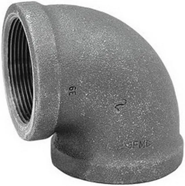 Alt view image 4 of 5 - ANVIL 0310010806 2" x 3/4" Malleable Iron 90 Degree Reducing Elbow