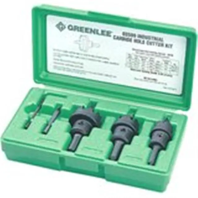 Alt view image 5 of 9 - Greenlee 635 5-Piece Carbide Tipped Hole Cutter Kit