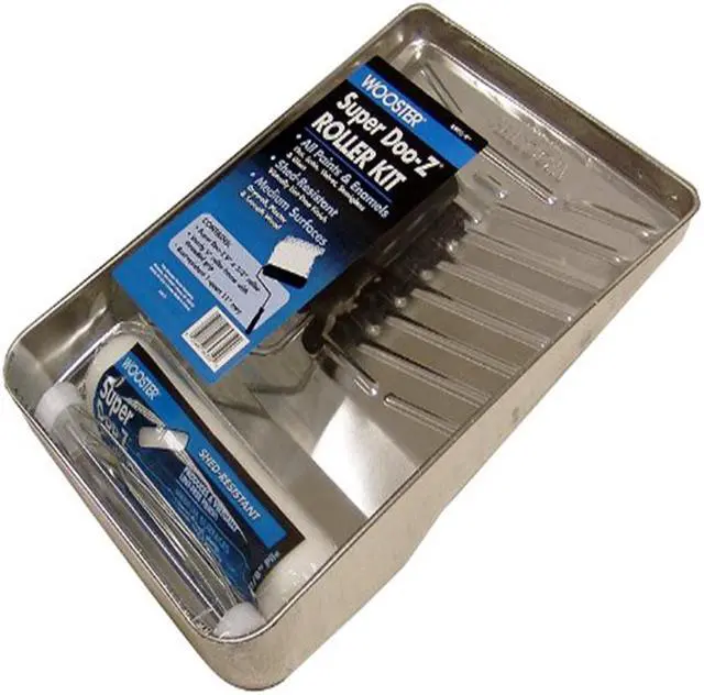 Alt view image 5 of 7 - Super Doo-Z Roller Kit Wooster Roller Trays and Set R905-9 071497643599