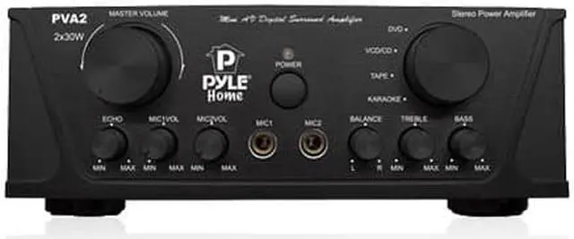 Main image of Pyle PVA2 60 Watts Hi-Fi Mini Stereo Amplifier