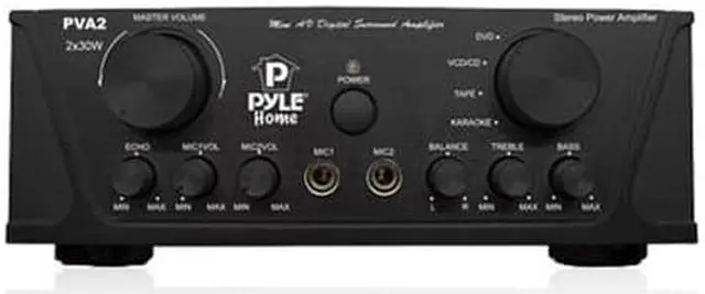 Alt view image 2 of 7 - Pyle PVA2 60 Watts Hi-Fi Mini Stereo Amplifier