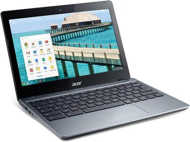Alt view image 2 of 5 - Acer C720-2844 Celeron 2955U Dual-Core 1.4GHz 4GB 16GB Ssd 11.6" LED Chromebook