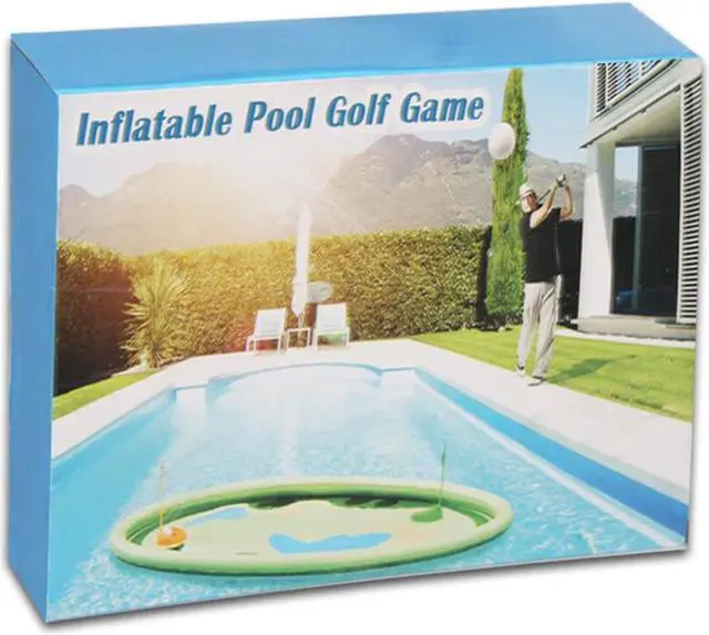 Alt view image 6 of 6 - MeiGuiSha 62 in Inflatable Pool Golf Game with 10 Balls, 2 Holes, and 2 Flag