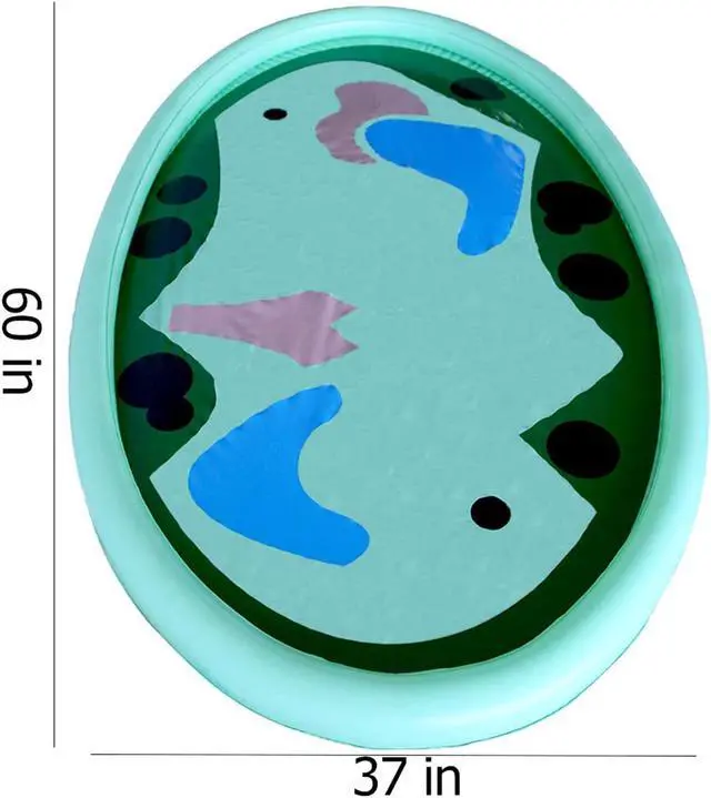 Alt view image 3 of 6 - MeiGuiSha 62 in Inflatable Pool Golf Game with 10 Balls, 2 Holes, and 2 Flag