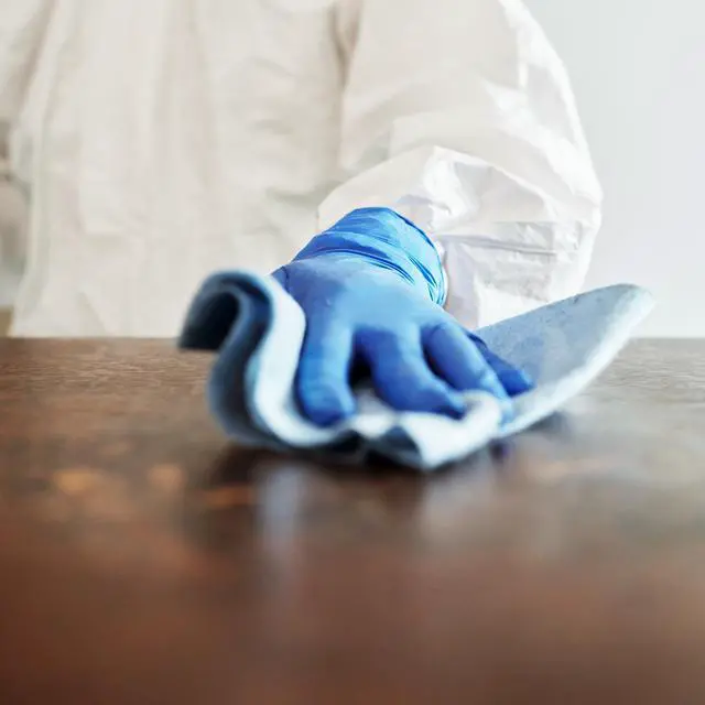 Alt view image 2 of 3 - Nitrile Examination Powder-Free Blue Disposable Gloves 4Mil Thick  Medium 500 Pcs